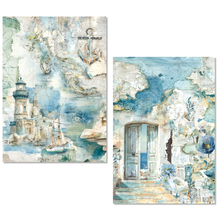 Charger l'image dans la galerie, Papiers de riz A5 "Edge of the Ocean" x8 (MFS008) - Ciao Bella
