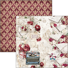 Charger l'image dans la galerie, Bloc papier 20x20 cm « Bohemian Burgundy » - Ciao Bella (CBH099)
