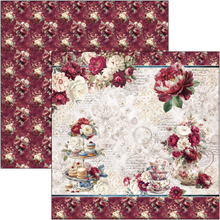 Charger l'image dans la galerie, Bloc papier 20x20 cm « Bohemian Burgundy » - Ciao Bella (CBH099)
