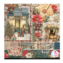 Charger l'image dans la galerie, Bloc papier 20x20 cm « Merry &amp; Bright » - Ciao Bella (CBH098)
