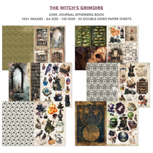 Charger l'image dans la galerie, Junk Journal The Witch’s Grimoire Ciao Bella, pages imprimées
