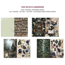 Charger l'image dans la galerie, Junk Journal The Witch’s Grimoire Ciao Bella, motifs imprimés
