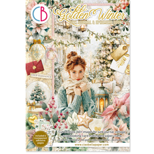 Charger l'image dans la galerie, Couverture du Junk Journal Golden Winter Ciao Bella
