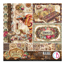 Charger l'image dans la galerie, Bloc papier 20x20 cm « Chocolate Wanderlust » - Ciao Bella (CBH100)
