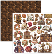 Charger l'image dans la galerie, Bloc papier 30x30 cm « Chocolate Wanderlust » - Ciao Bella (CBPM100)
