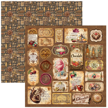 Charger l'image dans la galerie, Papier Chocolate Wanderlust Ciao Bella avec étiquettes et éléments décoratifs

