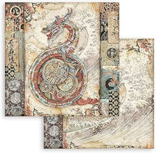 Charger l&#39;image dans la galerie, Bloc Papier de Stamperia 10 feuilles cm 30,5x30,5  - &quot;Sir vagabond in Japan&quot; (SBBL95)
