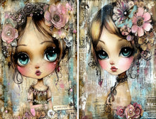 Charger l'image dans la galerie, Papier de riz A5 "Big Eyed Girls" 16 images - Craft Kreatively (CK-RP9536v9)
