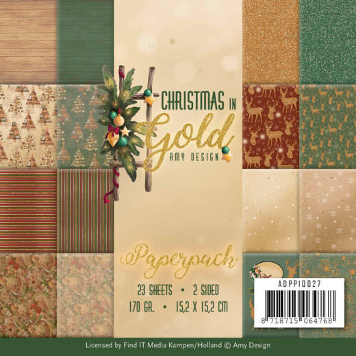 Paperpack - Noël en or par Amy Design (ADPP10027)