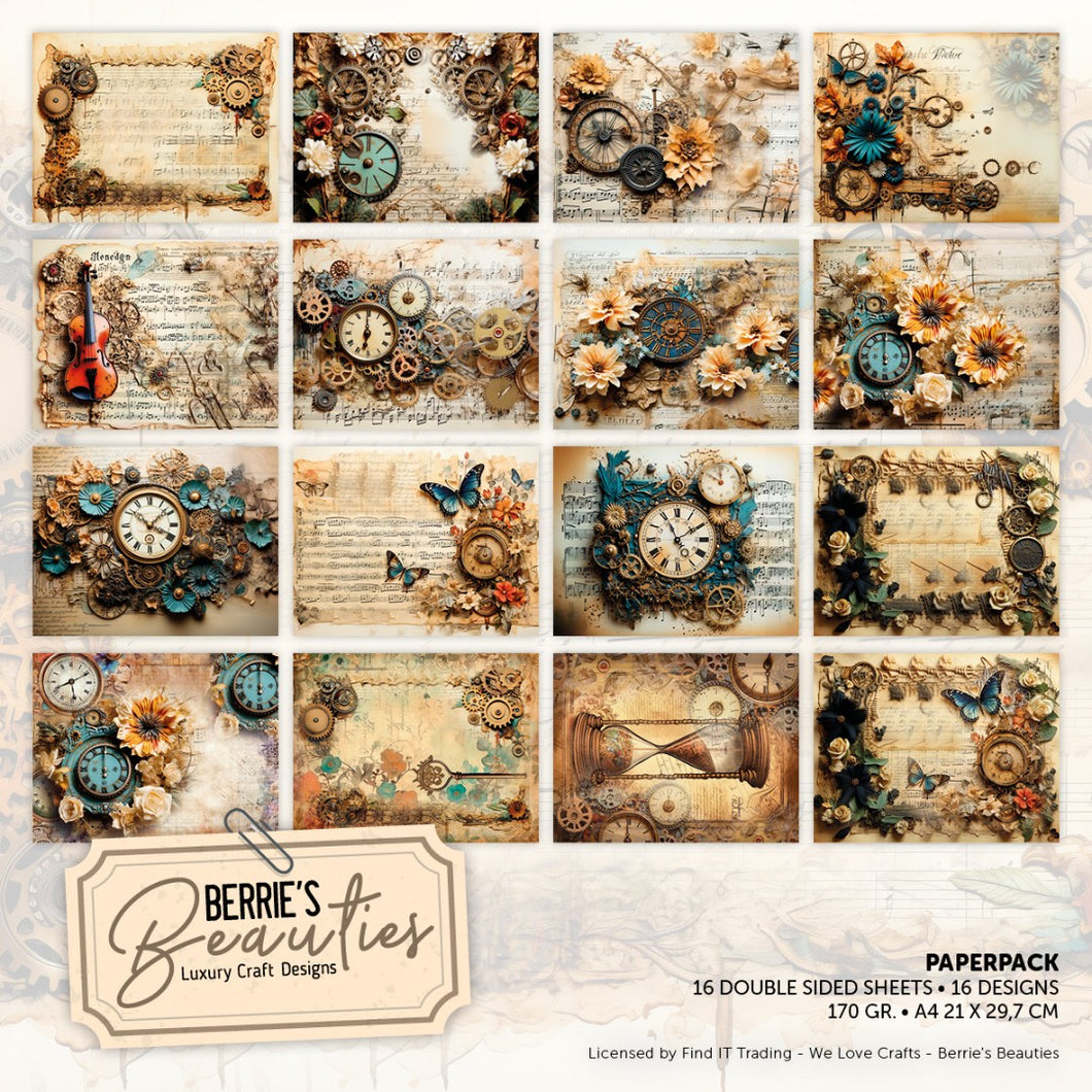 Pack papier - Berries Beauties - Steam Punk - A4 (BBPPA410013)