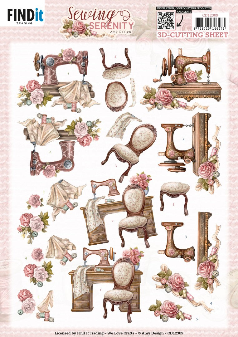 Feuille de découpe 3D - Amy design -