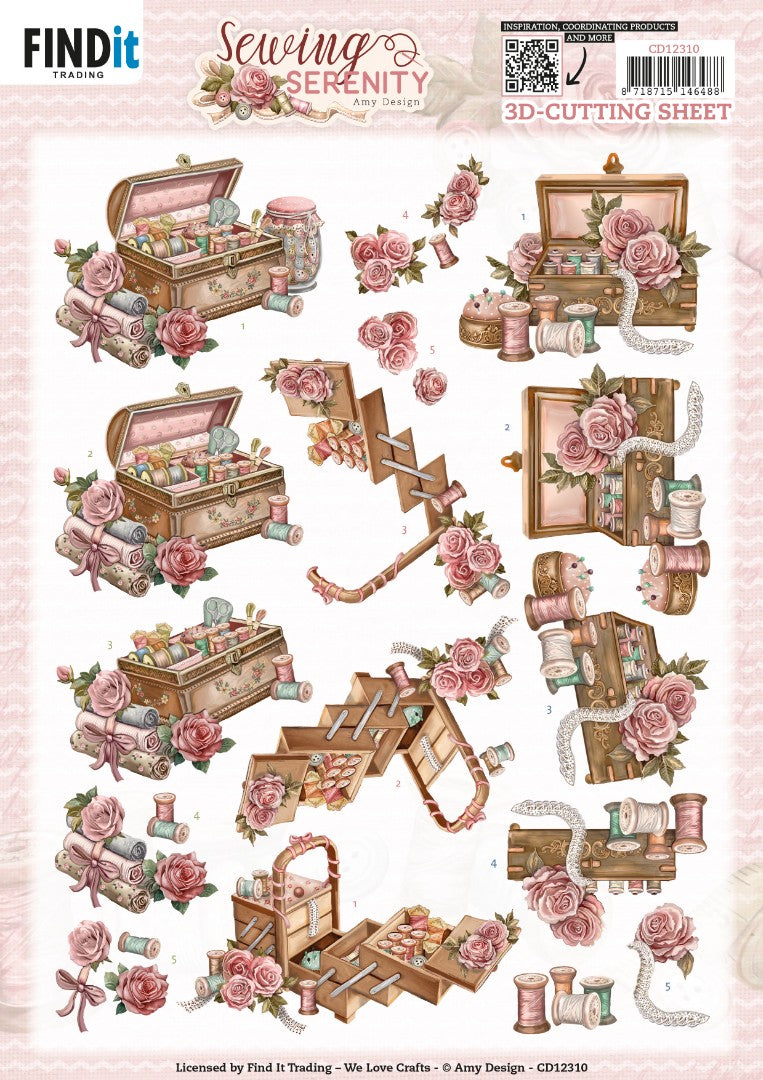 Feuille de découpe 3D - Amy design -