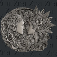 Moule Silicone Celestial Lovers Saint-Valentin - Zuri Designs