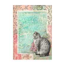 Charger l'image dans la galerie, Sélection 8 papiers de riz A6 Backgrounds - Orchids and Cats (DFSAK6017)
