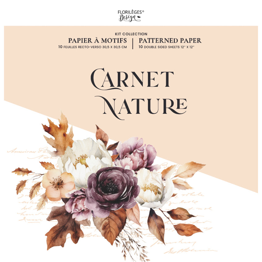 Kit imprimé CARNET NATURE (FDPI224011)