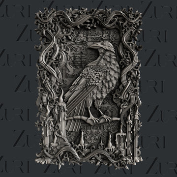 Moule Silicone « Corbeau d'Halloween » VD-CH01 - Zuri Designs Inc