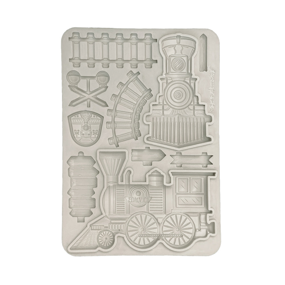 Moule en silicone A5 - Art of Travelling train  ( KACMA549 )