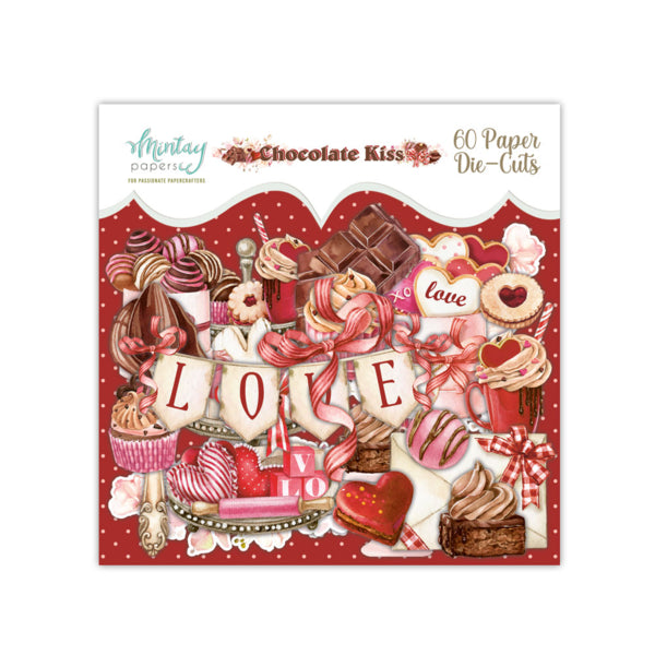 Découpes en papier - Baiser en chocolat, 60 pièces  ( MT-KIS-LSC )
