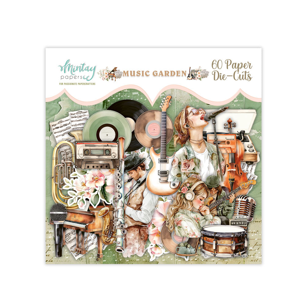 Découpes en papier - Music Garden, 60 pièces (MT-MUS-LSC)