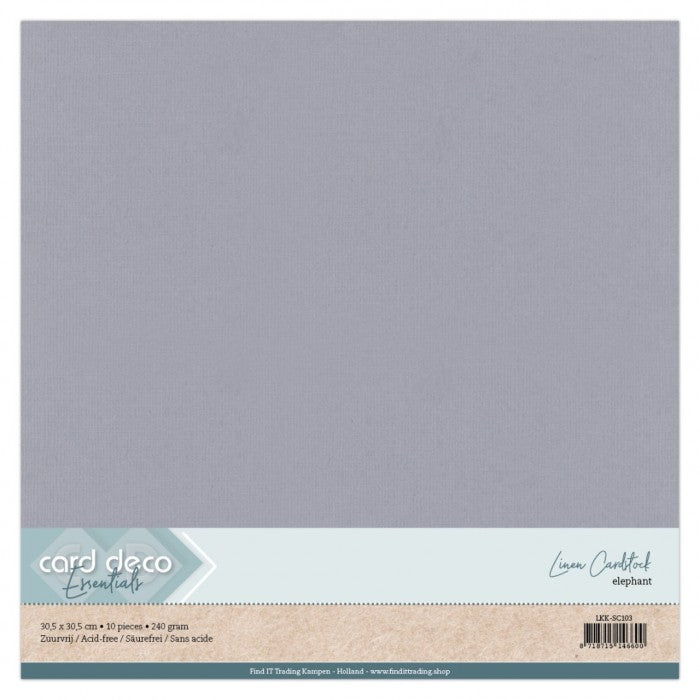 Linen Cardstock 30,5x30,5 cm Elephant (10pcs) (LKK-SC103)