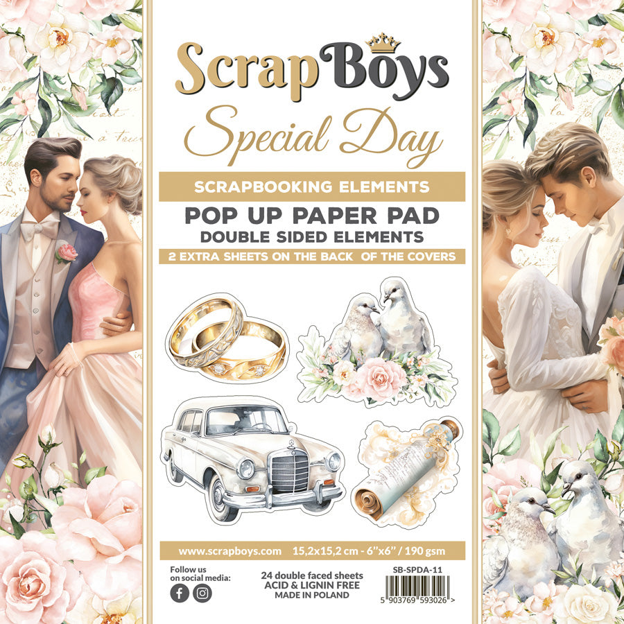 Special Day 15 x 15 cm Inch Pop Up Paper Pad (SB-SPDA-11)