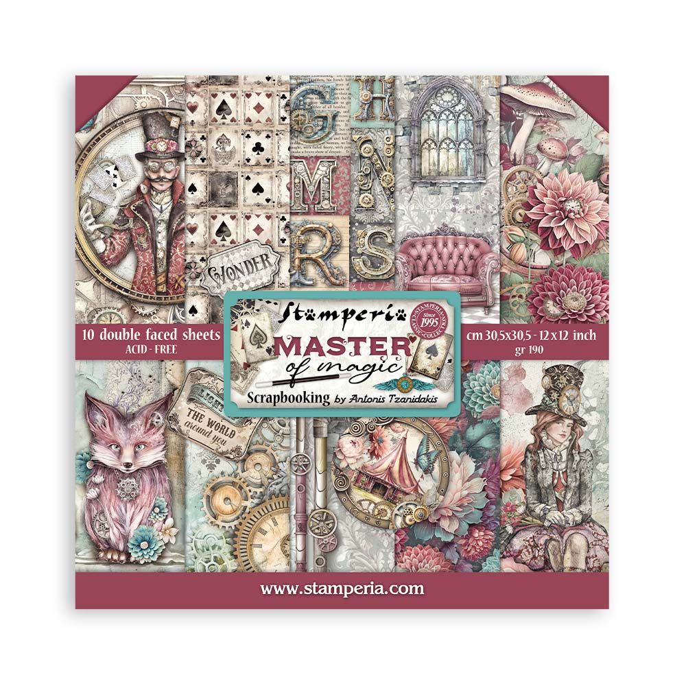 Scrapbooking Pad 10 sheets cm 30,5x30,5 (12