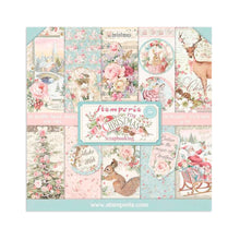 Charger l&#39;image dans la galerie, Collection  &quot;Pink Christmas&quot; de Stamperia 12&#39; x 12&#39; inch (SBBL73)
