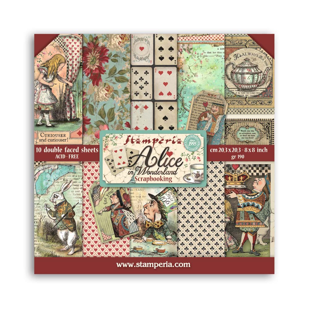 bloc Papier Scrap double Face 10 feuilles 20.3X20.3 