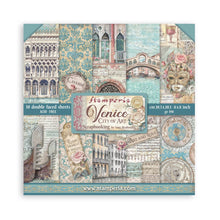 Charger l&#39;image dans la galerie, &quot;Venice city of art&quot; de Stamperia bloc Papier double Face 10 feuilles 20.3X20.3 (SBBS128)
