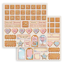 Charger l&#39;image dans la galerie, Bloc de papier 20x20 cm &quot;Candy Christmas&quot; - Stamperia (SBBS129)
