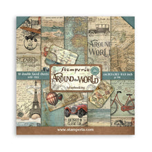 Charger l&#39;image dans la galerie, Bloc Papier Double Face 20,3X20,3 cm &quot;Around the World&quot; (SBBS12)

