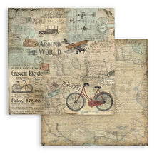 Charger l&#39;image dans la galerie, Bloc Papier Double Face 20,3X20,3 cm &quot;Around the World&quot; (SBBS12)

