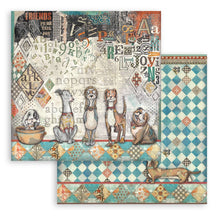 Charger l'image dans la galerie, Bloc papiers 20x20cm "Furry Friends" - SBBS132 - Stamperia
