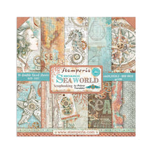 Charger l&#39;image dans la galerie, Bloc Papier Scrap Double Face 10 feuilles 20,3X20,3 (8&quot;X8&quot;) - Sea world (SBBS13)
