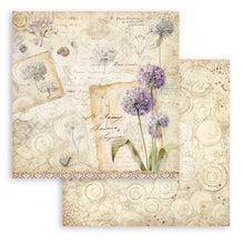 Charger l'image dans la galerie, Papier All Around : papillon rose et pétales sur fond craquelé, verso liberty fleuri
