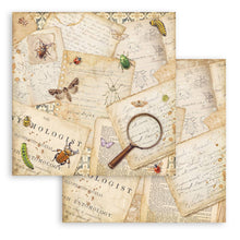 Charger l'image dans la galerie, Papier All Around : carnet naturaliste, oiseaux et plumes, verso petites fleurs ocre
