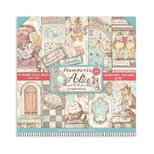 Charger l&#39;image dans la galerie, &quot;Alice through the looking glass&quot; Stamperia  20x 20 cm (SBBS42)
