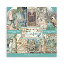 Charger l&#39;image dans la galerie, Bloc Papier  Double Face 10 feuilles 20,3X20,3- Magic Forest  (SBBS78)
