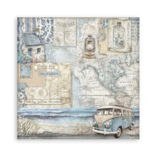 Charger l&#39;image dans la galerie, Bloc Papier simple Face 20,3X20,3 cm &quot;Silent Sea&quot; (SBBSXB12)
