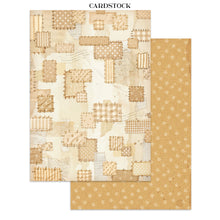 Charger l'image dans la galerie, Page cardstock Cozy Family : cadres festonnés roses et verts sur fond quadrillé
