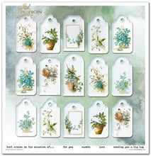 Charger l'image dans la galerie, Bloc Papier 30x30 "Courrier Fleuri - Myosotis" - ITD Collection (SLS-045)
