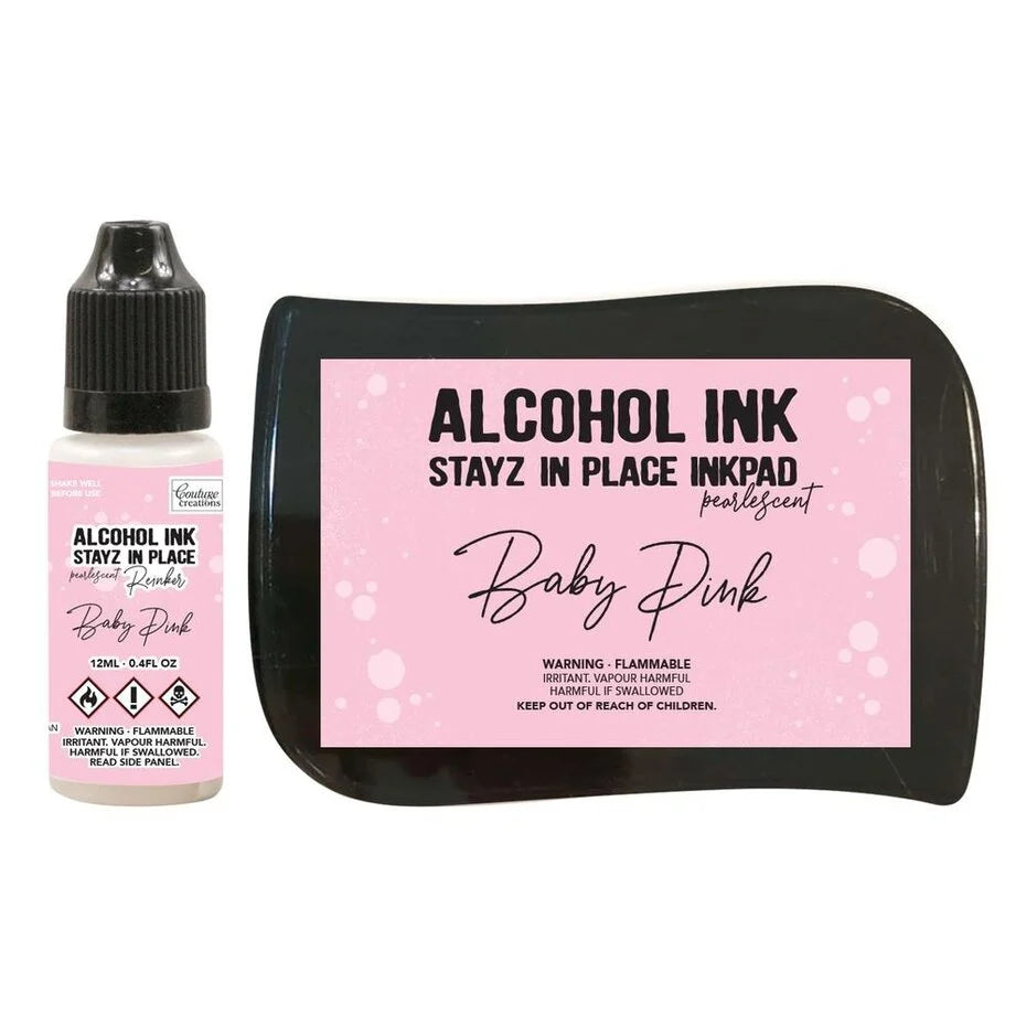 Stayz in Place Alcohol Ink Pearlescent Baby Pink Pad+Reinker (CO728182)