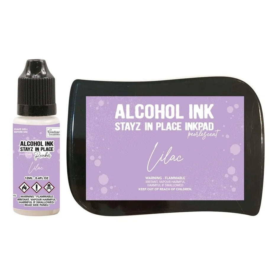 Stayz in Place Alcohol Ink Pearlescent Lilac Pad+Reinker (CO728184)