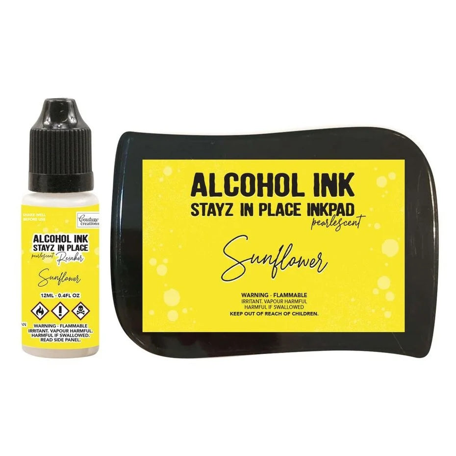 Stayz in Place Alcohol Ink Pearlescent Sunflower Pad+Reinker (CO728179)