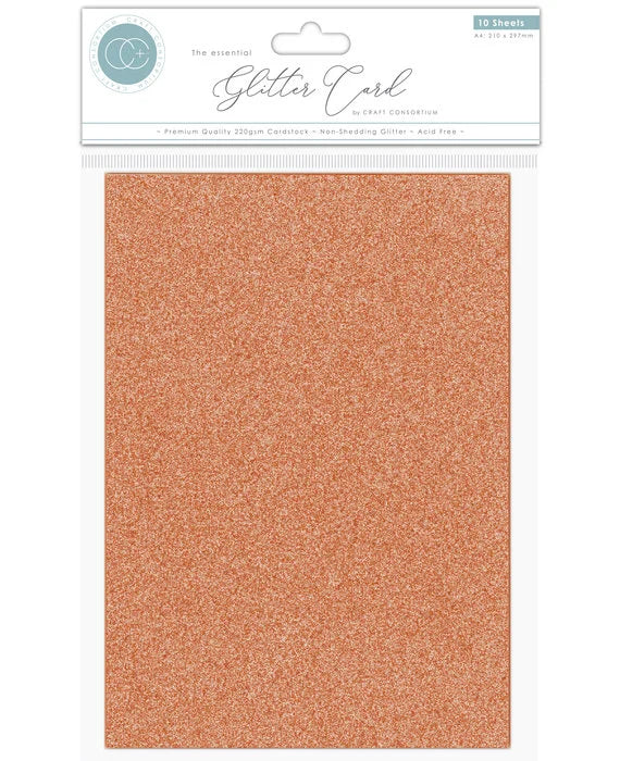 The Essential Glitter Card A4 Copper (10pcs) (CCEGC005)