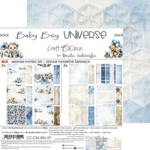 Charger l'image dans la galerie, Bloc 20x20 "Baby Boy Universe" - Craft O'Clock (CC-C84-BBU-09)

