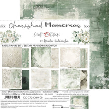 Charger l&#39;image dans la galerie, Cherished Memories 20.3 x 20.3 cm Medium Papers Set (CC-C72-CHM-09)de Craft O&#39; Clock
