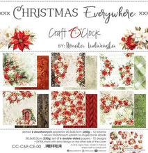 Charger l&#39;image dans la galerie, Christmas Everywhere 12x12 Inch Paper Set (CC-C69-CE-00) de Craft O&#39;Clock
