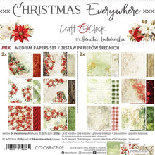 Charger l&#39;image dans la galerie, Christmas Everywhere 8x8 Inch Medium Papers Set (CC-C69-CE-09)Craft O&#39;Clock
