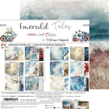 Charger l&#39;image dans la galerie, Ensemble de papiers de format moyen Emerald Tales 8 x 8 pouces (CC-F40-ET-09)

